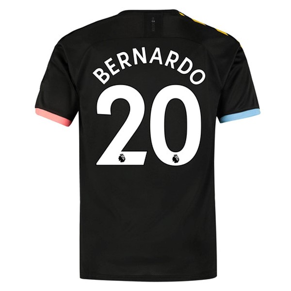 Camiseta Manchester City NO.20 Bernardo 2ª 2019-2020 Negro